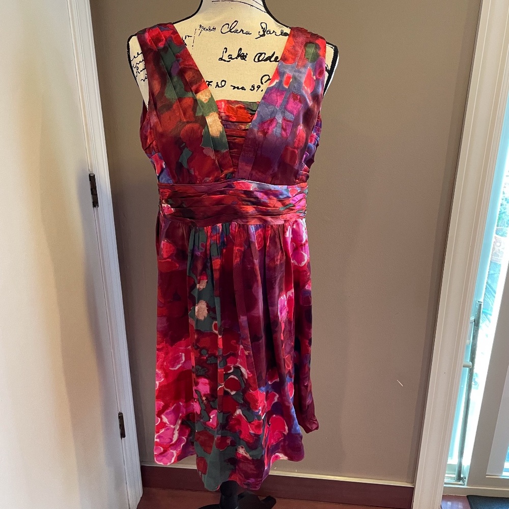 Banana Republic silk floral dress